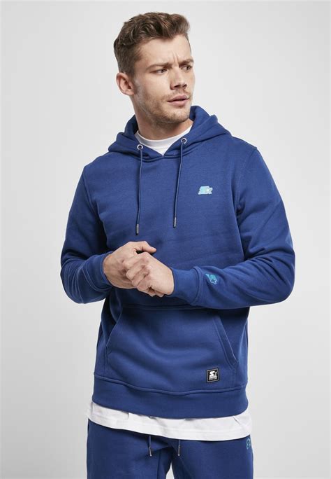 Blaue Kapuzenpullover 